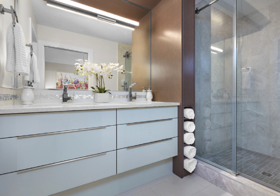Modern Dual Sink Bathroom Vanity