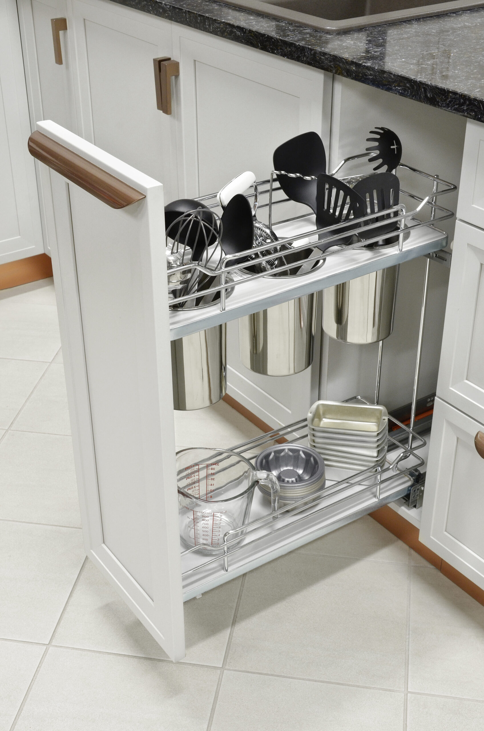 Base Utensil Holder Pullout Cabinet