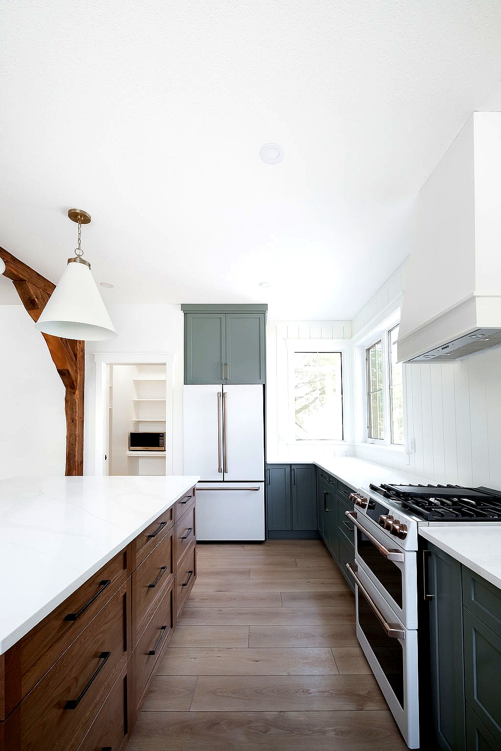Two Tone Kitchen Creates Modern Elegance & Rustic Charm
