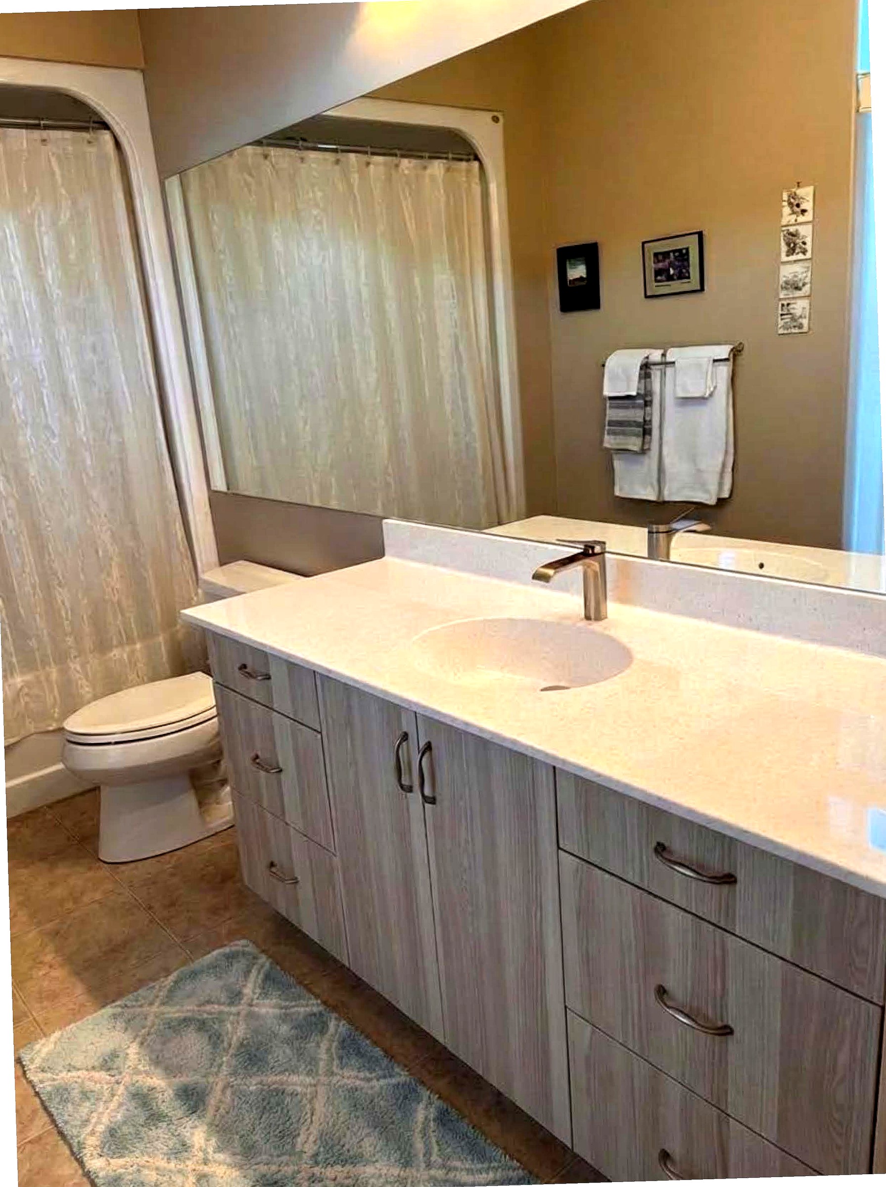 Bath Renovation with Thermofoil Cabinetry